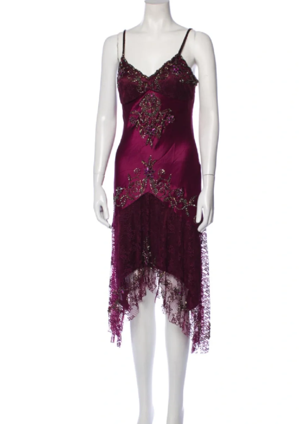 Elegant Sheath Long Prom Dresses Satin Beaded Grape Evening Dresses Sleeveless Formal Dresses ED05366