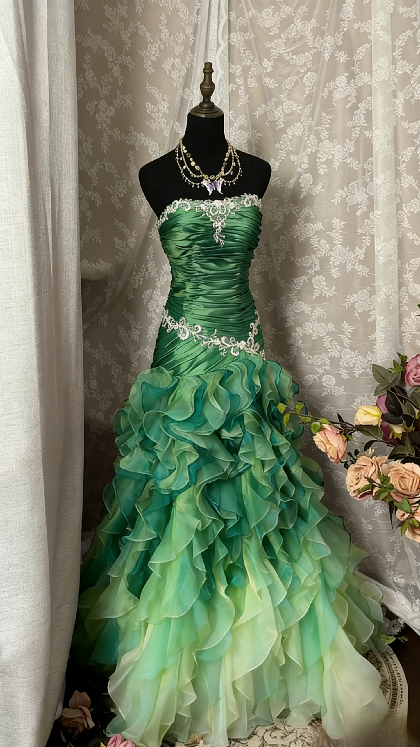 Vintage Sheath Grape Long Prom Dresses Tiered Tulle Strapless Quinceanera Dresses Sweet 16 Dresses ED05490