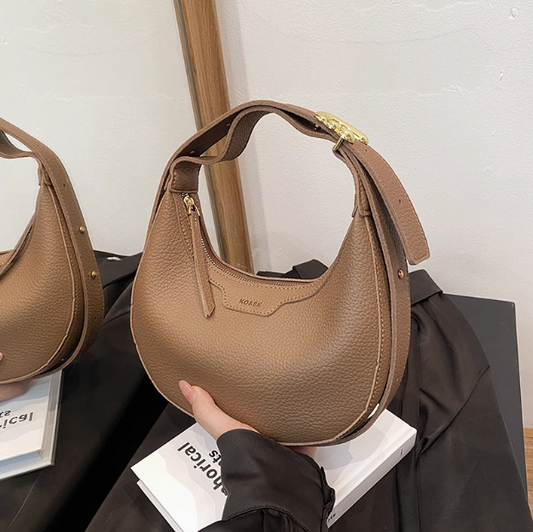 Sac à bandoulière rétro de couleur unie, sac à boulettes ED0550