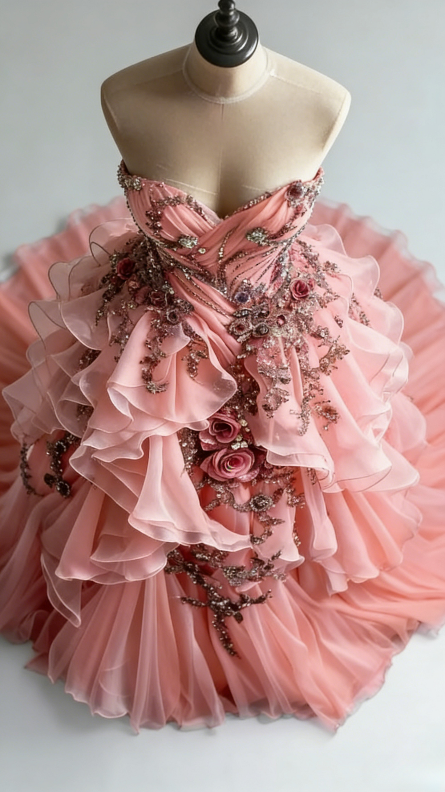 Robes d'anniversaire élégantes bleu dégradé, col en V, paillettes, mousseline, fourreau, robes de bal, robes de soirée ED04456