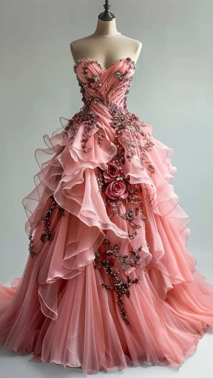 Gorgeous Sweetheart A-Line Long Prom Dresses Tulle Appliques Peach Birthday Dresses Sleeveless Evening Gowns ED05540