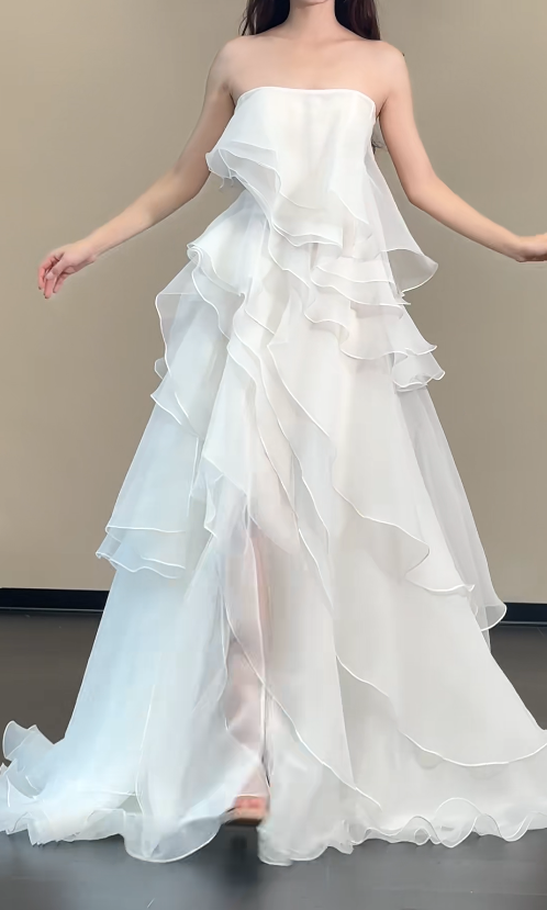 Robes d'anniversaire élégantes bleu dégradé, col en V, paillettes, mousseline, fourreau, robes de bal, robes de soirée ED04456