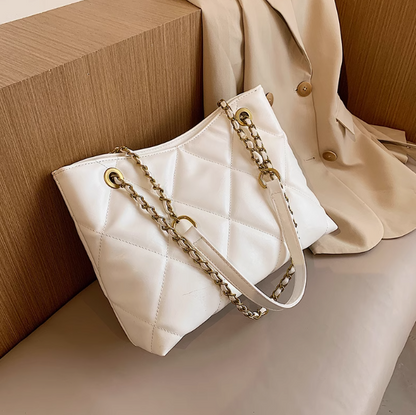 Diamond chain large capacity commuter  shoulder bag ED0563