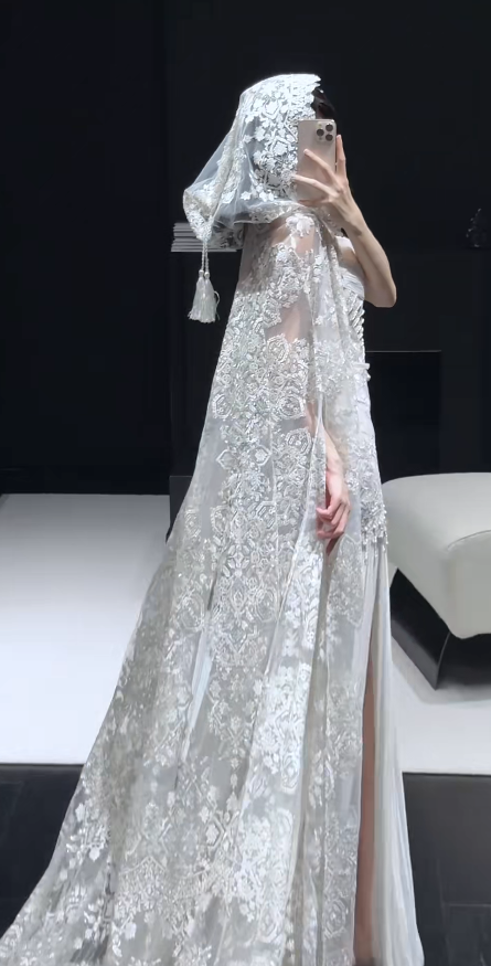 Luxury Straps Sheath Long Wedding Dresses Chiffon Lace White Bridal Gowns Sleeveless Bridal Dresses ED05679