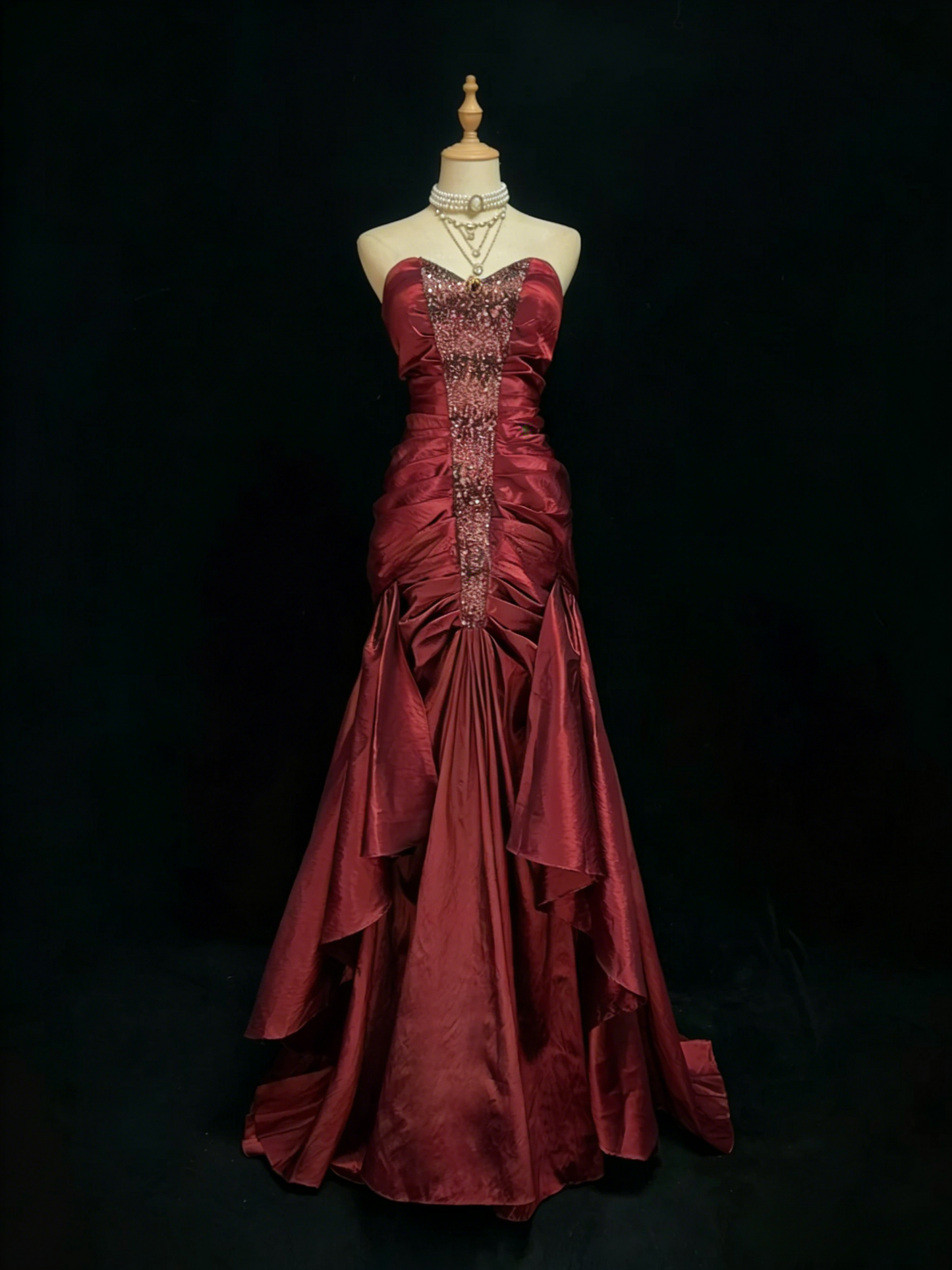 Fairy Sweetheart Neck Sheath Long Prom Dresses Satin Green Evening Gowns Sleeveless Birthday Dresses ED05688