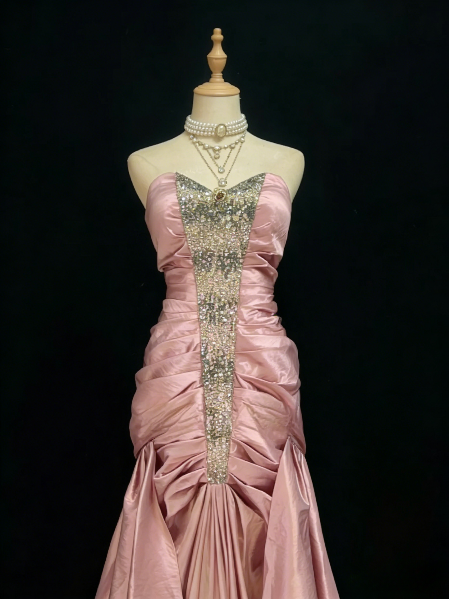 Fairy Sweetheart Neck Sheath Long Prom Dresses Satin Green Evening Gowns Sleeveless Birthday Dresses ED05688