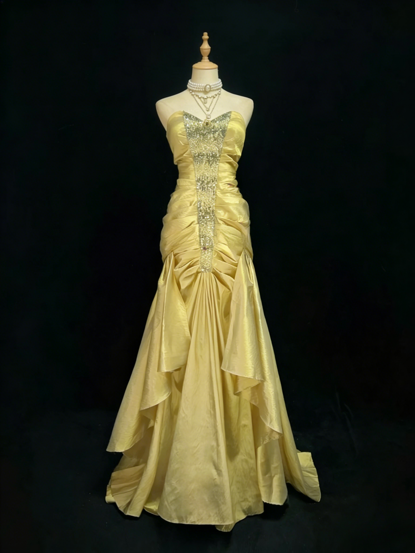 Fairy Sweetheart Neck Sheath Long Prom Dresses Satin Green Evening Gowns Sleeveless Birthday Dresses ED05688