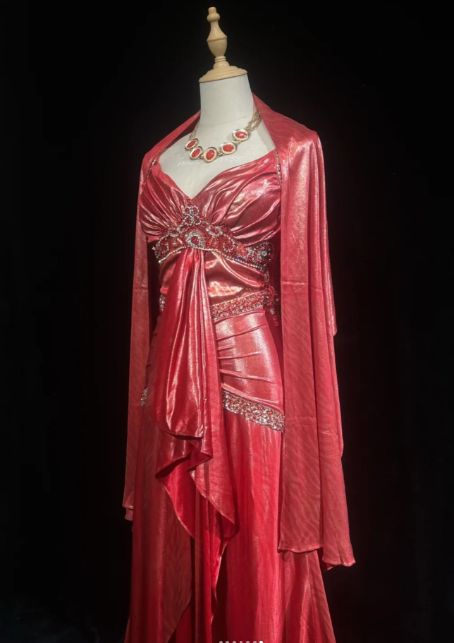 Robes d'anniversaire élégantes bleu dégradé, col en V, paillettes, mousseline, fourreau, robes de bal, robes de soirée ED04456