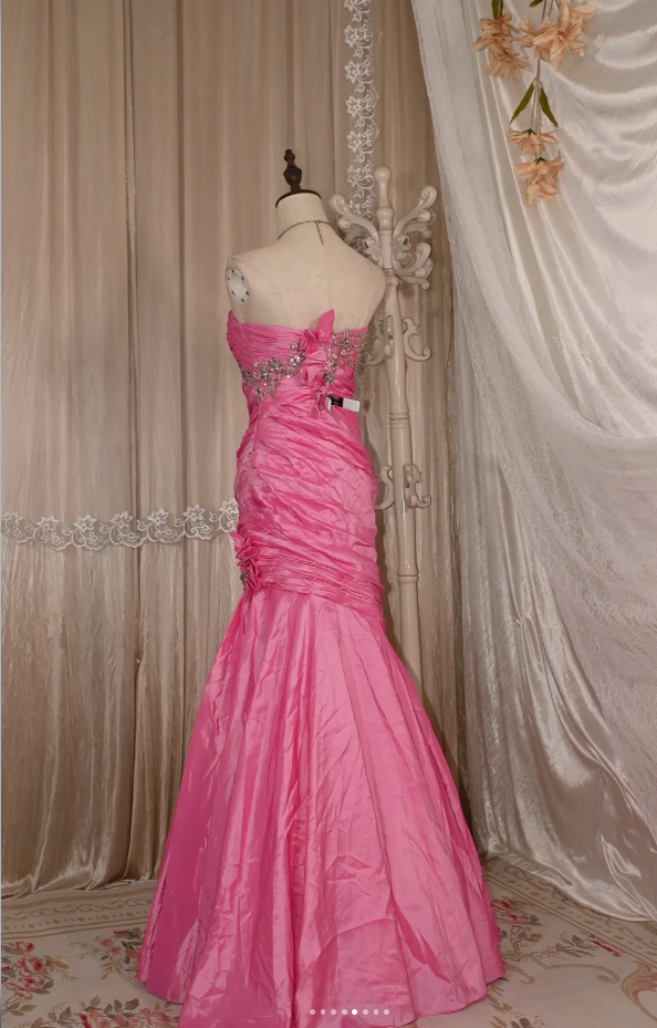 Robes d'anniversaire élégantes bleu dégradé, col en V, paillettes, mousseline, fourreau, robes de bal, robes de soirée ED04456