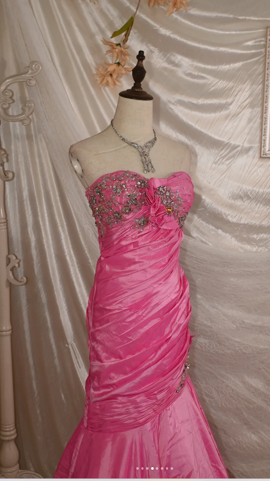 Robes d'anniversaire élégantes bleu dégradé, col en V, paillettes, mousseline, fourreau, robes de bal, robes de soirée ED04456