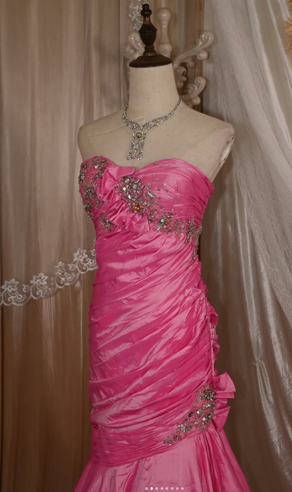 Robes d'anniversaire élégantes bleu dégradé, col en V, paillettes, mousseline, fourreau, robes de bal, robes de soirée ED04456