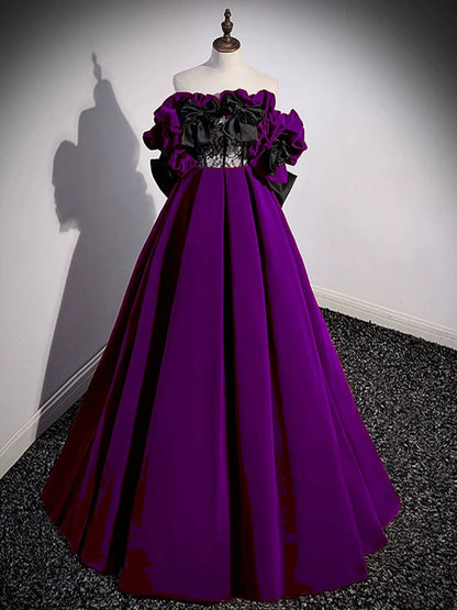 A-Line Off Shoulder Velvet Lace Burgundy Long Prom Dress, Burgundy Long Formal Dress ED0592