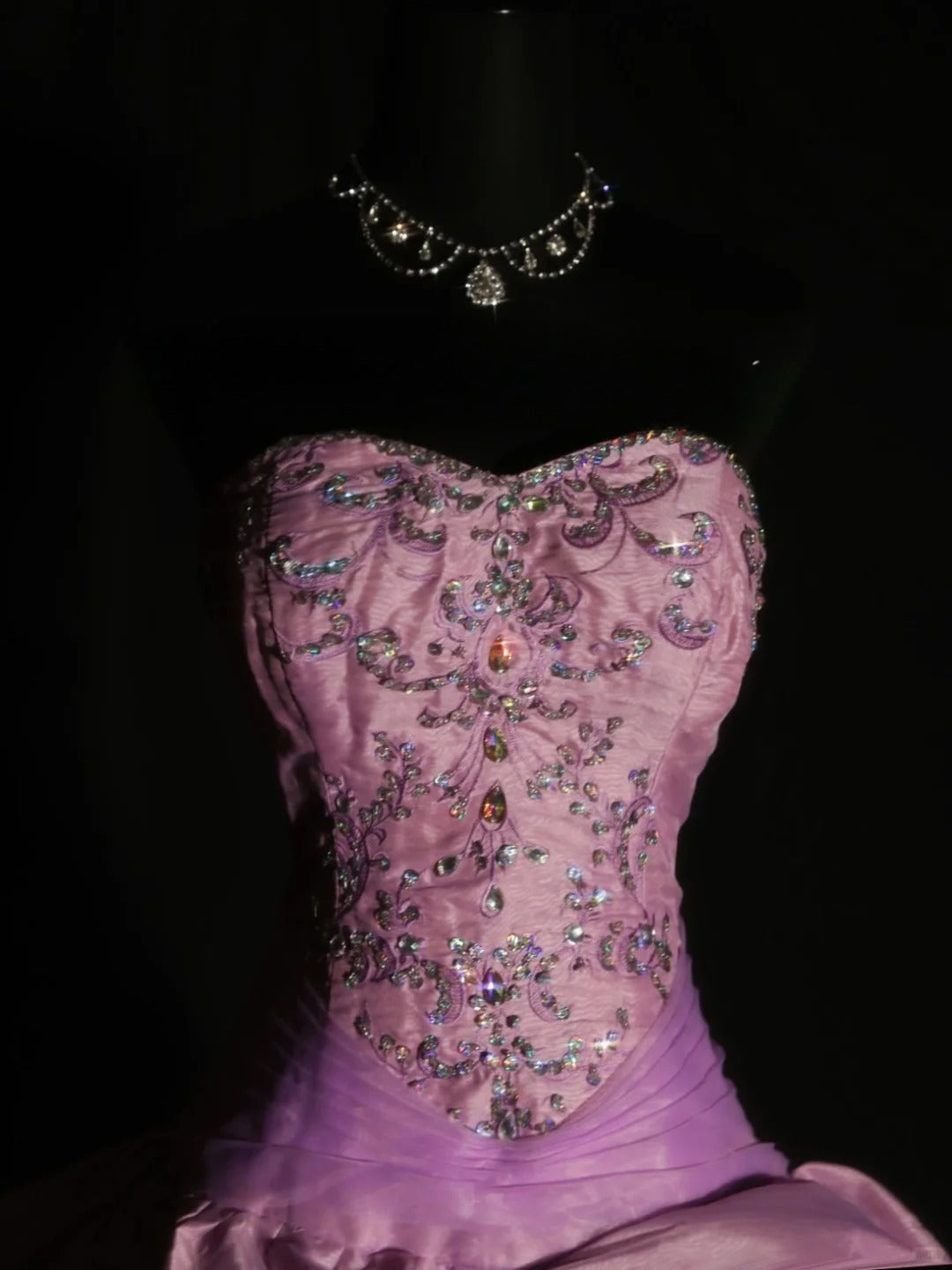 Fairy Ball Gown Strapless Long Prom Dresses Satin Beaded Quinceanera Dresses Sleeveless Sweet 16 Dress ED05967