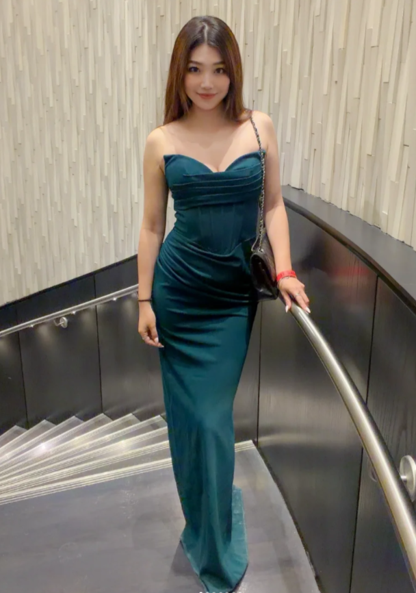 Elegant Sheath Green Wedding Guest Dresses Chiffon Sweetheart Long Evening Dresses ED05980