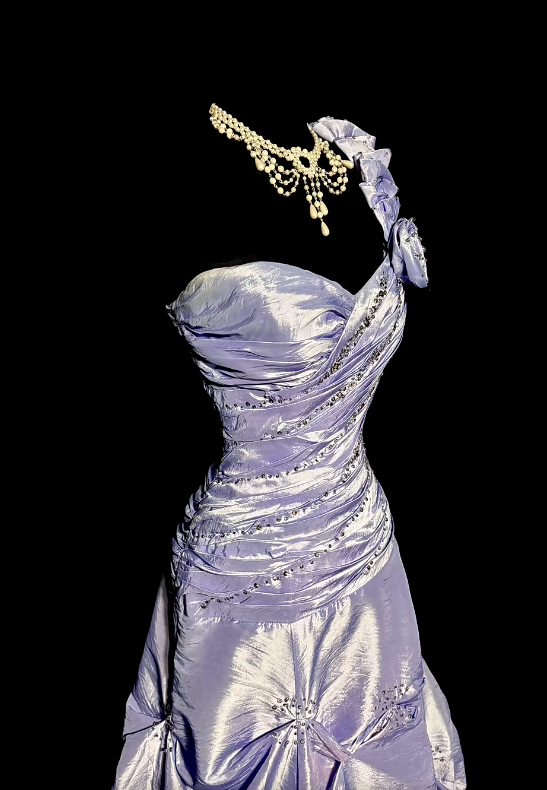 Elegant Sheath Purple Long Prom Dresses Satin One-shoulder Sleeveless Evening Dresses ED06031