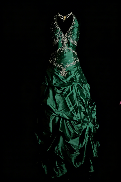 Wunderschönes dunkelolivgrünes herzförmiger Ausschnitt A-Linie Satin Tüll Kurzes Ballkleid Homecoming-Kleid ED02575