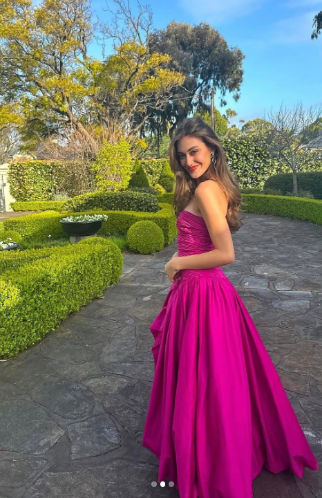 Sexy Fuchsia Long Prom Dresses Strapless A-Line Evening Dresses Satin Sleeveless Party Dresses ED06108