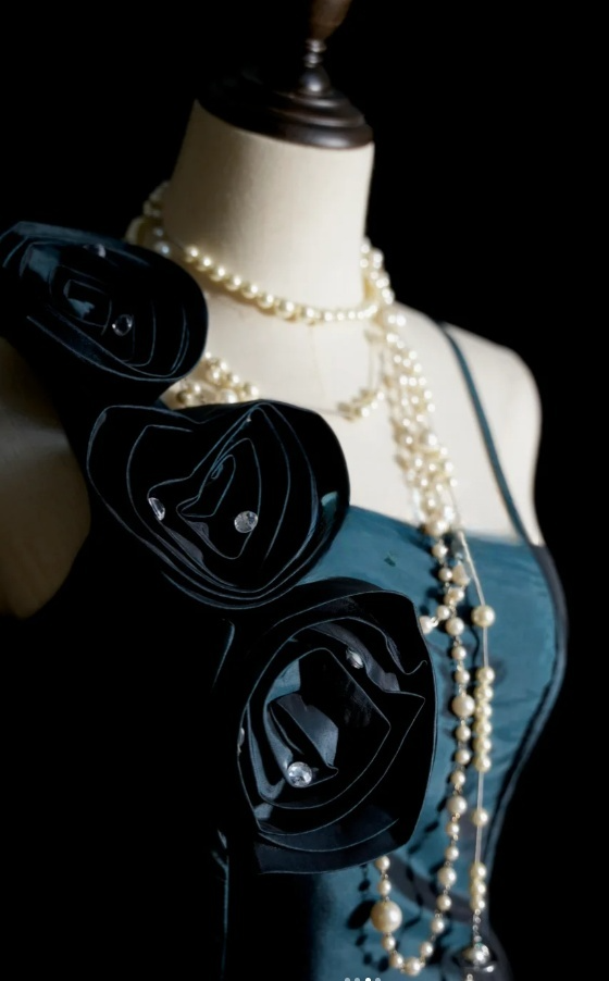 Chic Dark Teal Long Prom Dresses Spaghetti Straps A-Line Evening Dresses Satin Sleeveless Birthday Dresses ED06131