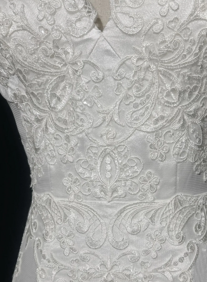 Timeless Mermaid Long Wedding Dresses Tulle Appliques White Bridal Gowns Sleeveless Bridal Dresses ED06143