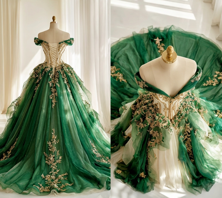 Robes d'anniversaire élégantes bleu dégradé, col en V, paillettes, mousseline, fourreau, robes de bal, robes de soirée ED04456