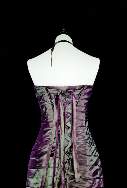 Chic Dark Green Long Prom Dresses Satin Sweetheart Sheath Evening Dresses with Slit Sleeveless Birthday Dresses ED06159