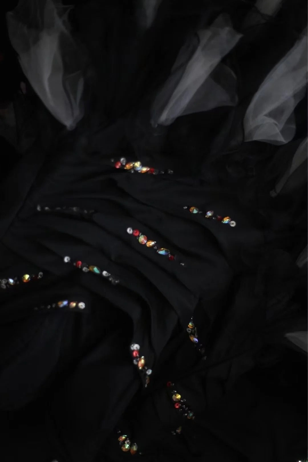 Chic A-Line Long Prom Dresses Sweetheart Tulle Black Birthday Dresses Sleeveless Evening Gowns ED06220
