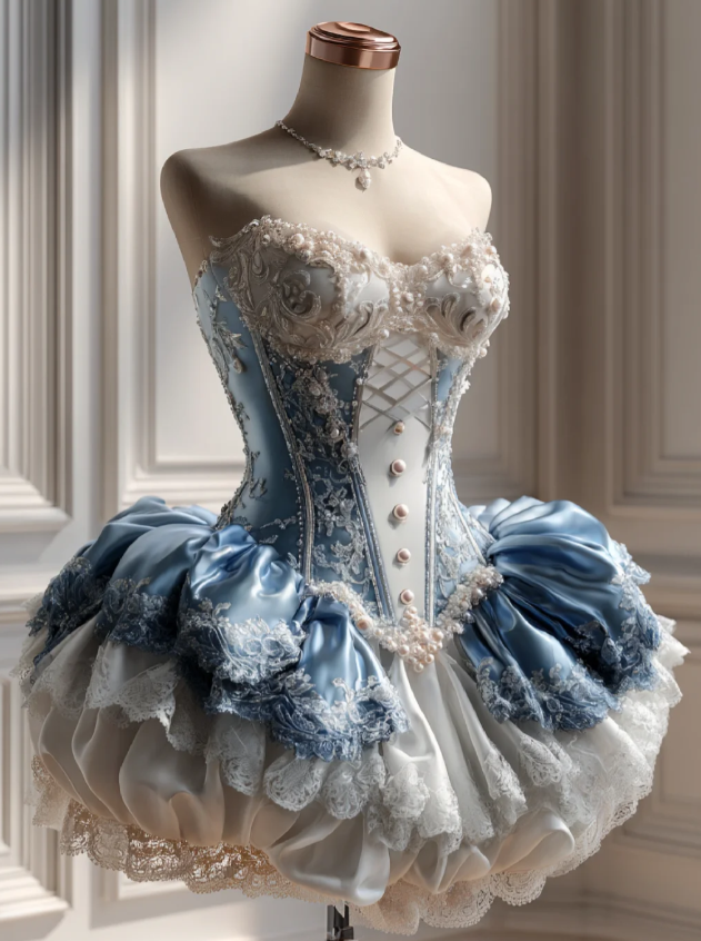 Cute A-Line Short Prom Dresses Sweetheart Lace Beaded Blue Birthday Dresses Satin Sleeveless Party Dresses ED06222