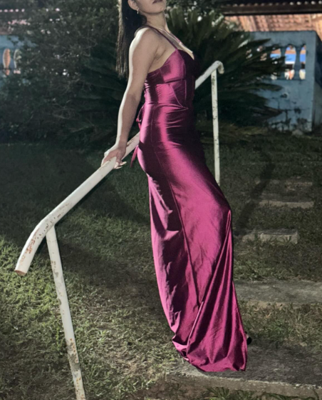 Elegant Sheath Long Prom Dresses Satin Spaghetti Straps Party Dresses Sleevless Evening Dresses with Slit ED06234