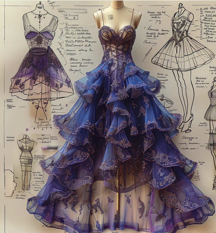 Fairy A-Line Purple Long Prom Dresses, Tulle Spaghetti Straps Evening Dresses, Sleeveless Birthday Dresses ED06275