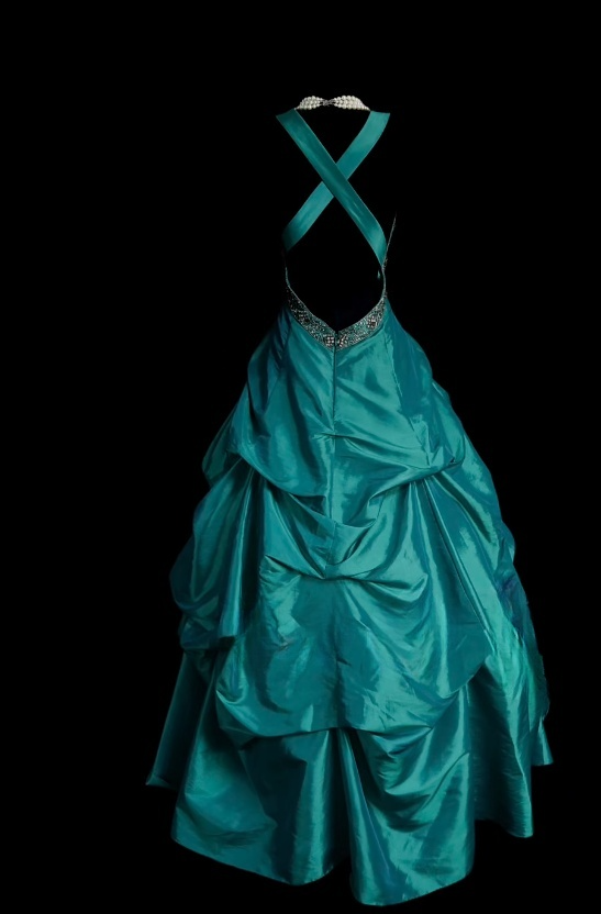 Elegant A-line Long Prom Dresses Satin V-neck Backless Evening Dresses ED06290