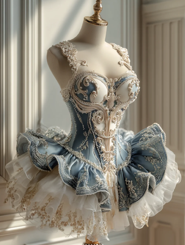 Chic Ball Gown Blue Short Prom Dress Applique Tulle Sweetheart Evening Dress Sleeveless Party DressED06304