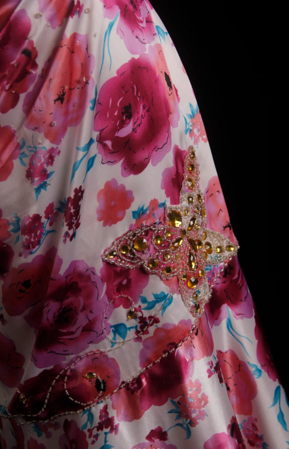 Elegant Sheath Pink Long Prom Dress Satin Beaded Sweetheart Evening Dress Sleeveless Party Dress ED06401