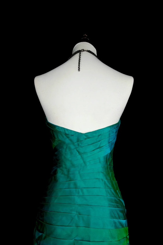 Elegant Mermaid GreenLong Prom Dress Tulle Sweetheart Evening Dress Sleeveless Formal Dress ED06438