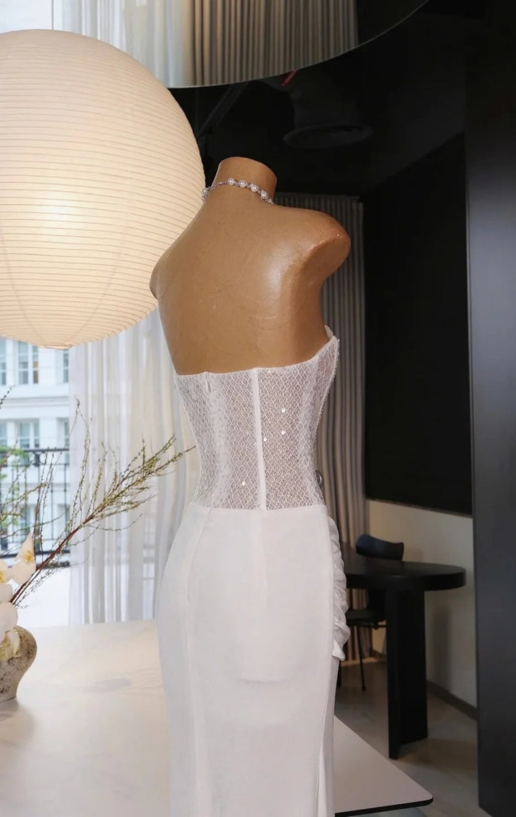 Robes d'anniversaire élégantes bleu dégradé, col en V, paillettes, mousseline, fourreau, robes de bal, robes de soirée ED04456