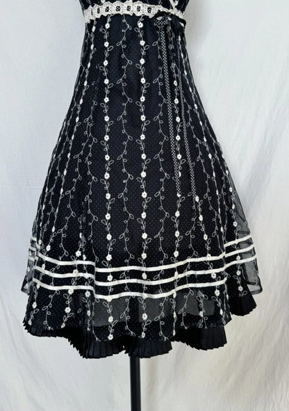 Chic Black Prom Dress Chiffon Straps Short Birthday Dress A-Line Formal Dress ED06840