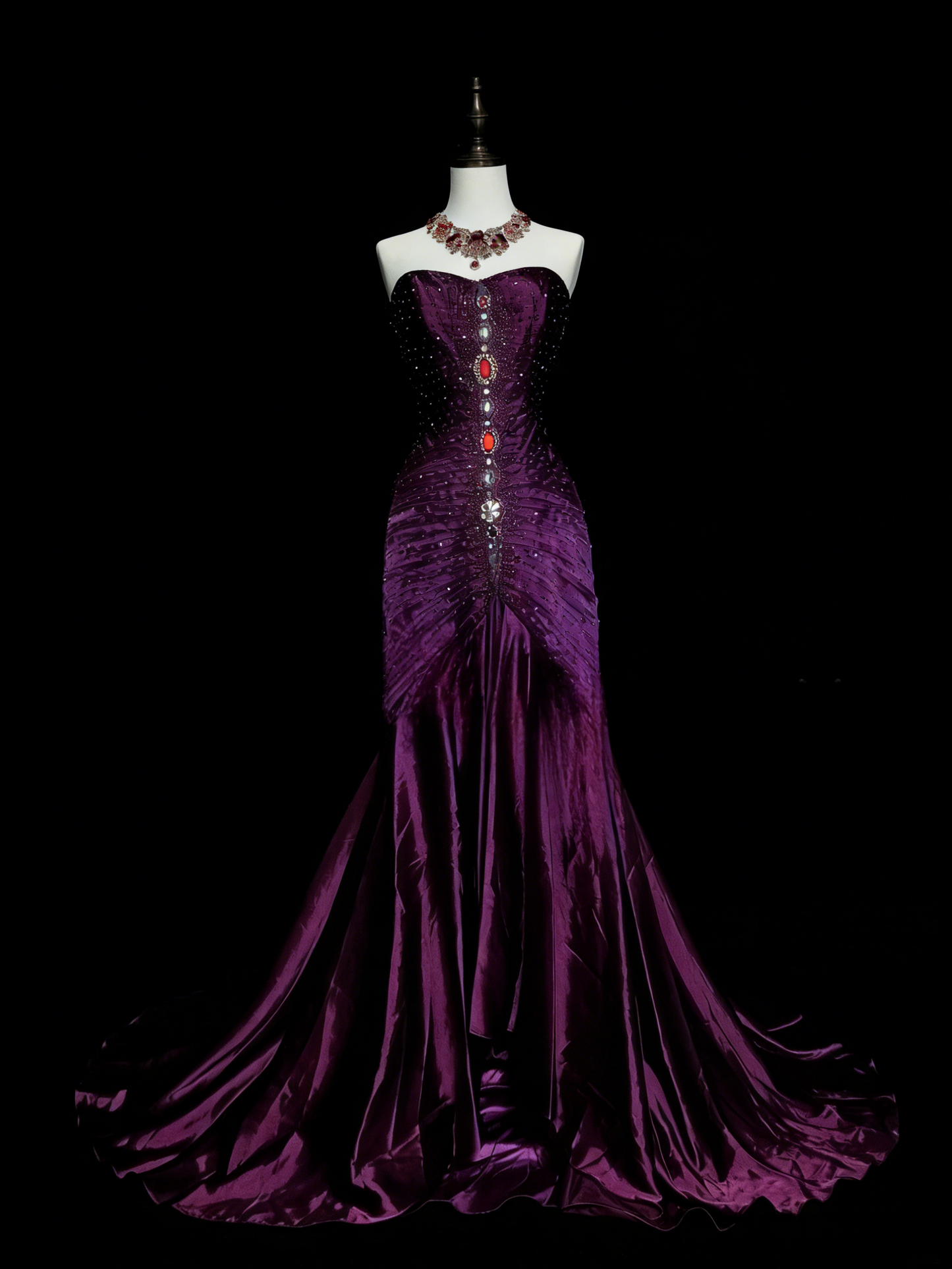 Robes d'anniversaire élégantes bleu dégradé, col en V, paillettes, mousseline, fourreau, robes de bal, robes de soirée ED04456