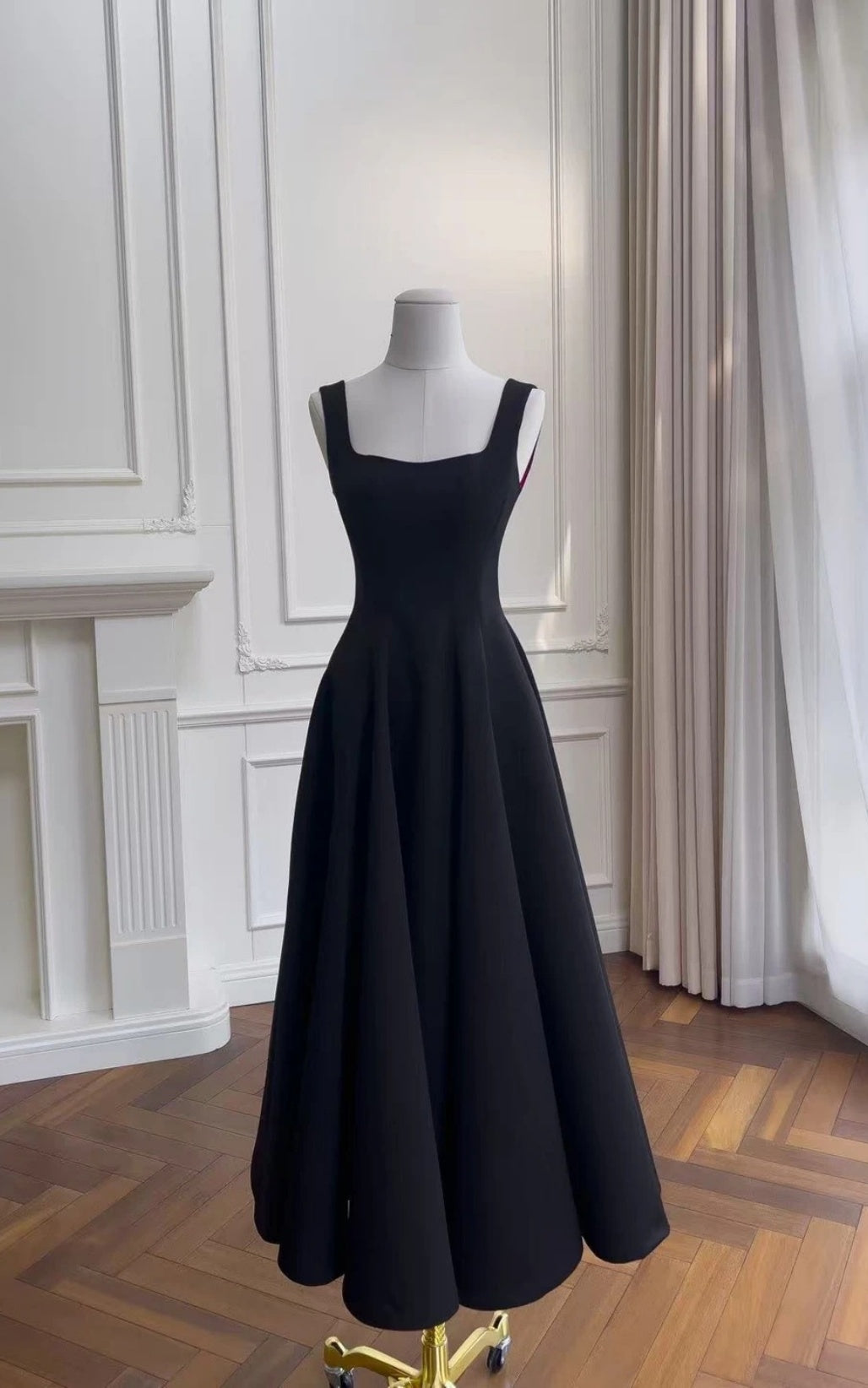 Robes d'anniversaire élégantes bleu dégradé, col en V, paillettes, mousseline, fourreau, robes de bal, robes de soirée ED04456