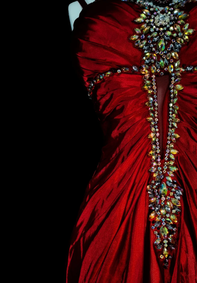 Robes d'anniversaire élégantes bleu dégradé, col en V, paillettes, mousseline, fourreau, robes de bal, robes de soirée ED04456