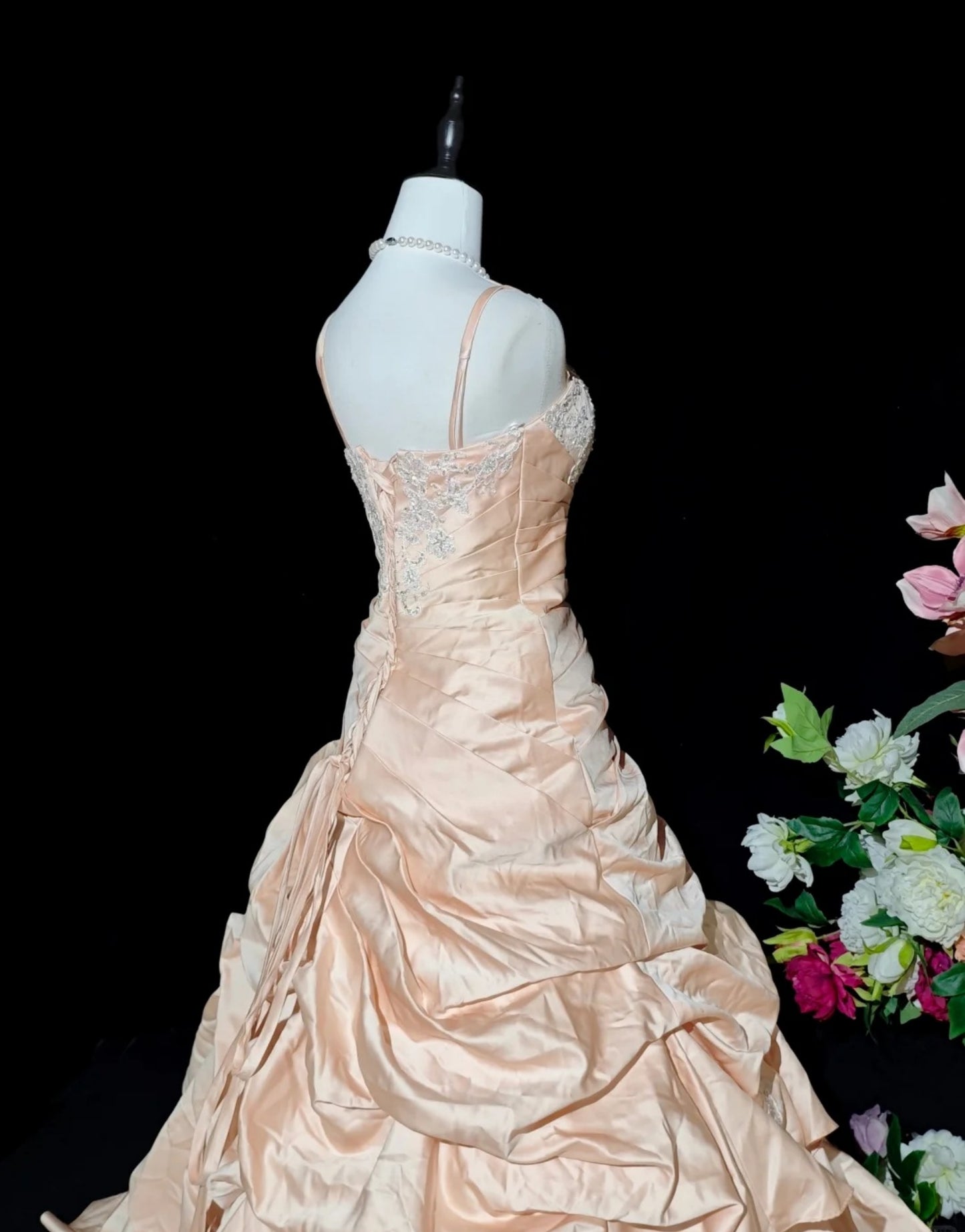 Robes d'anniversaire élégantes bleu dégradé, col en V, paillettes, mousseline, fourreau, robes de bal, robes de soirée ED04456