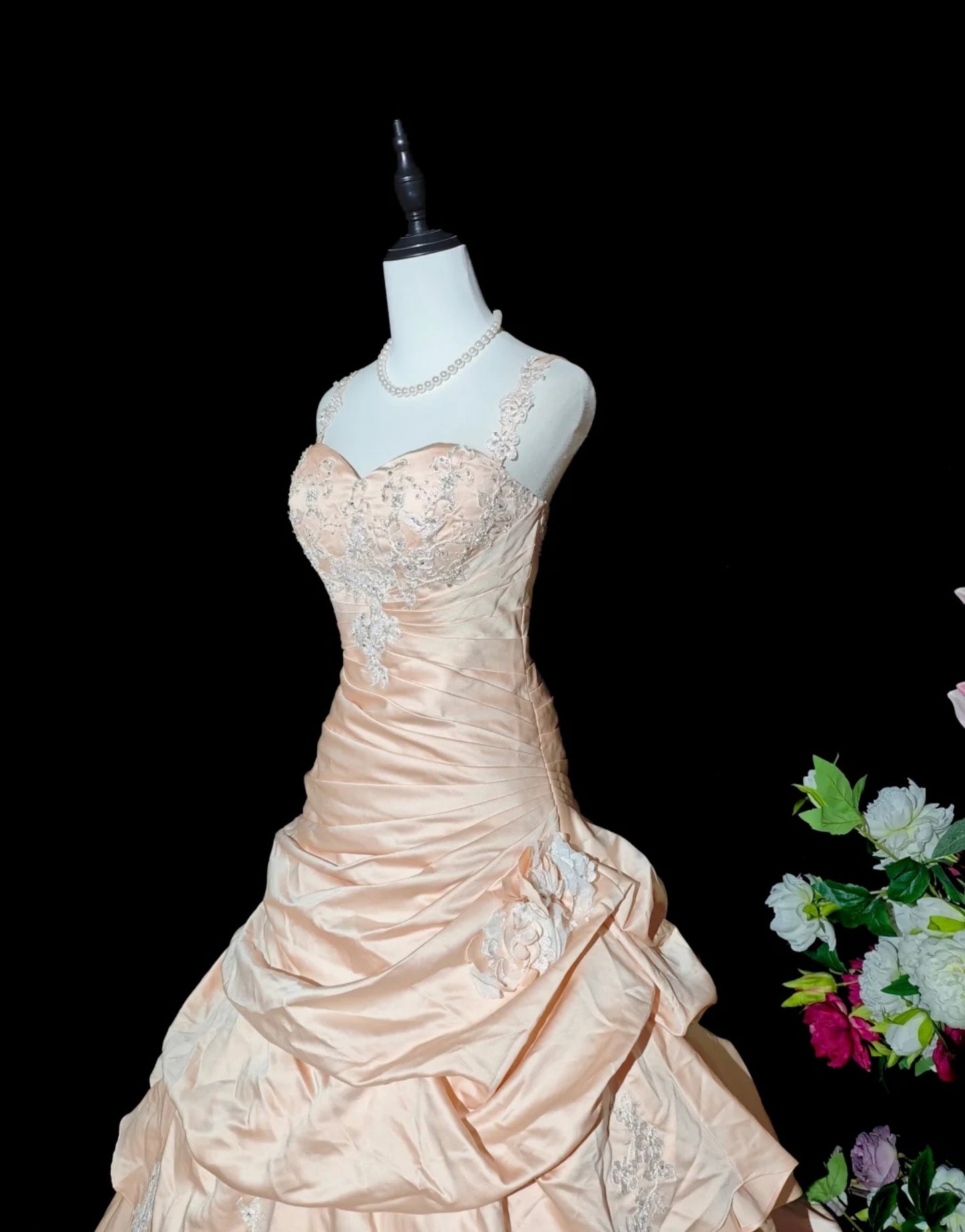 Robes d'anniversaire élégantes bleu dégradé, col en V, paillettes, mousseline, fourreau, robes de bal, robes de soirée ED04456