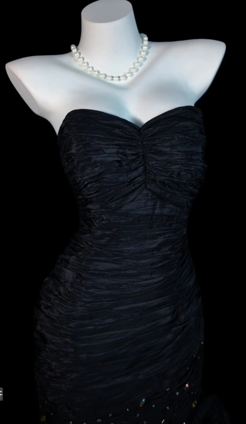 Chic Black Prom Dress Sweetheart Tulle Mermaid Evening Dress ED07129
