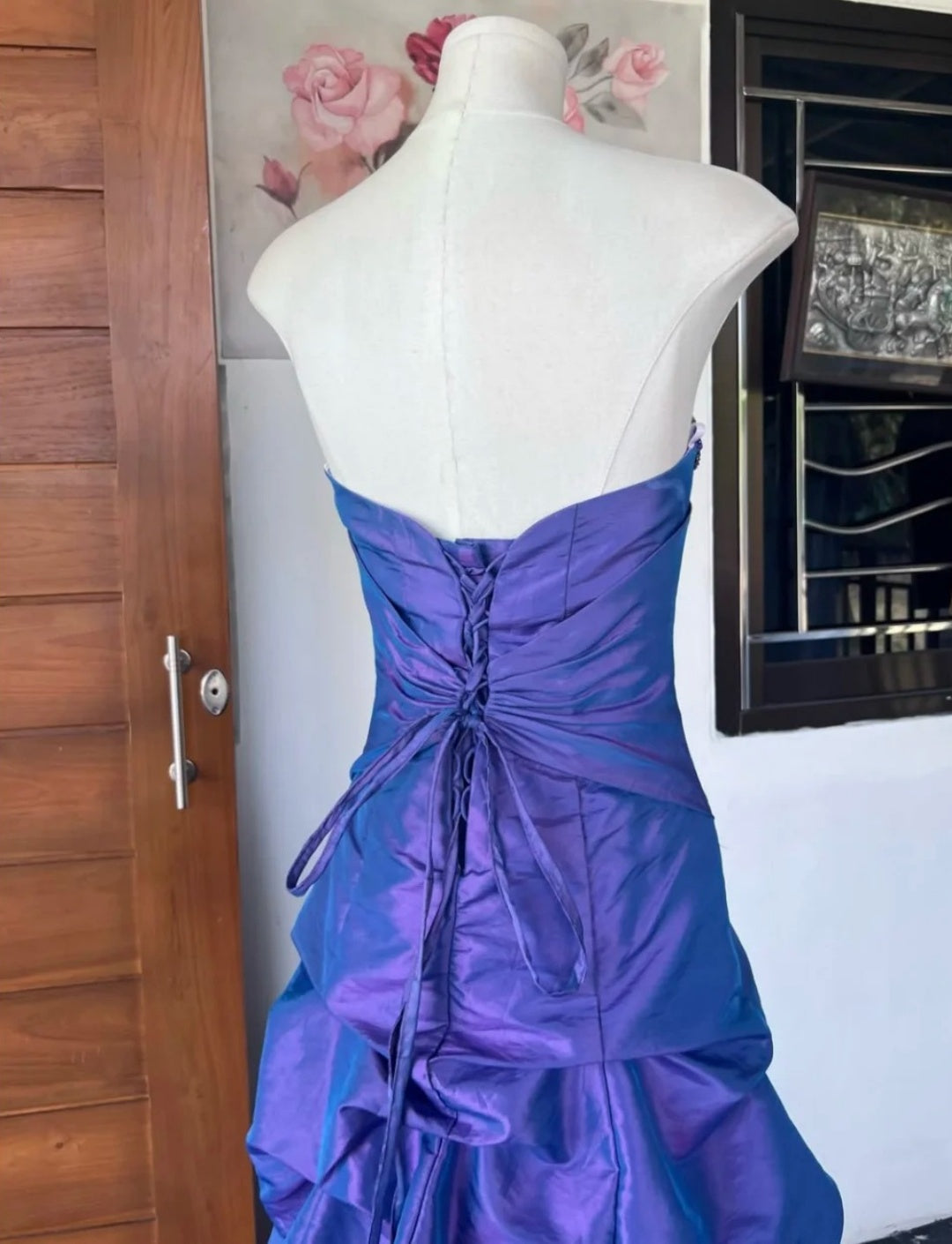 Classy Purple Prom Dress Satin Sweetheart A-Line Evening Dress ED07235