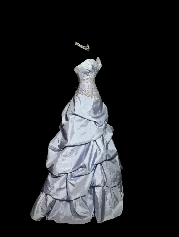 Niedliches langes, staublila Ballkleid aus Satin mit Perlenbesatz, A-Linien-Schnitt und Herzausschnitt, ärmelloses Geburtstagskleid ED07307