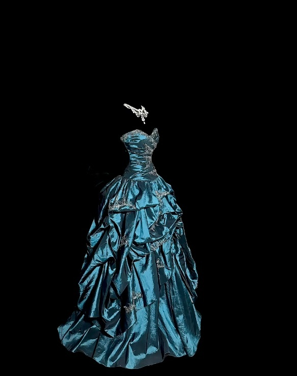 Langes, türkisfarbenes Ballkleid mit Herzausschnitt und A-Linien-Schnitt, Satin-Abendkleid mit Perlenbesatz ED07336