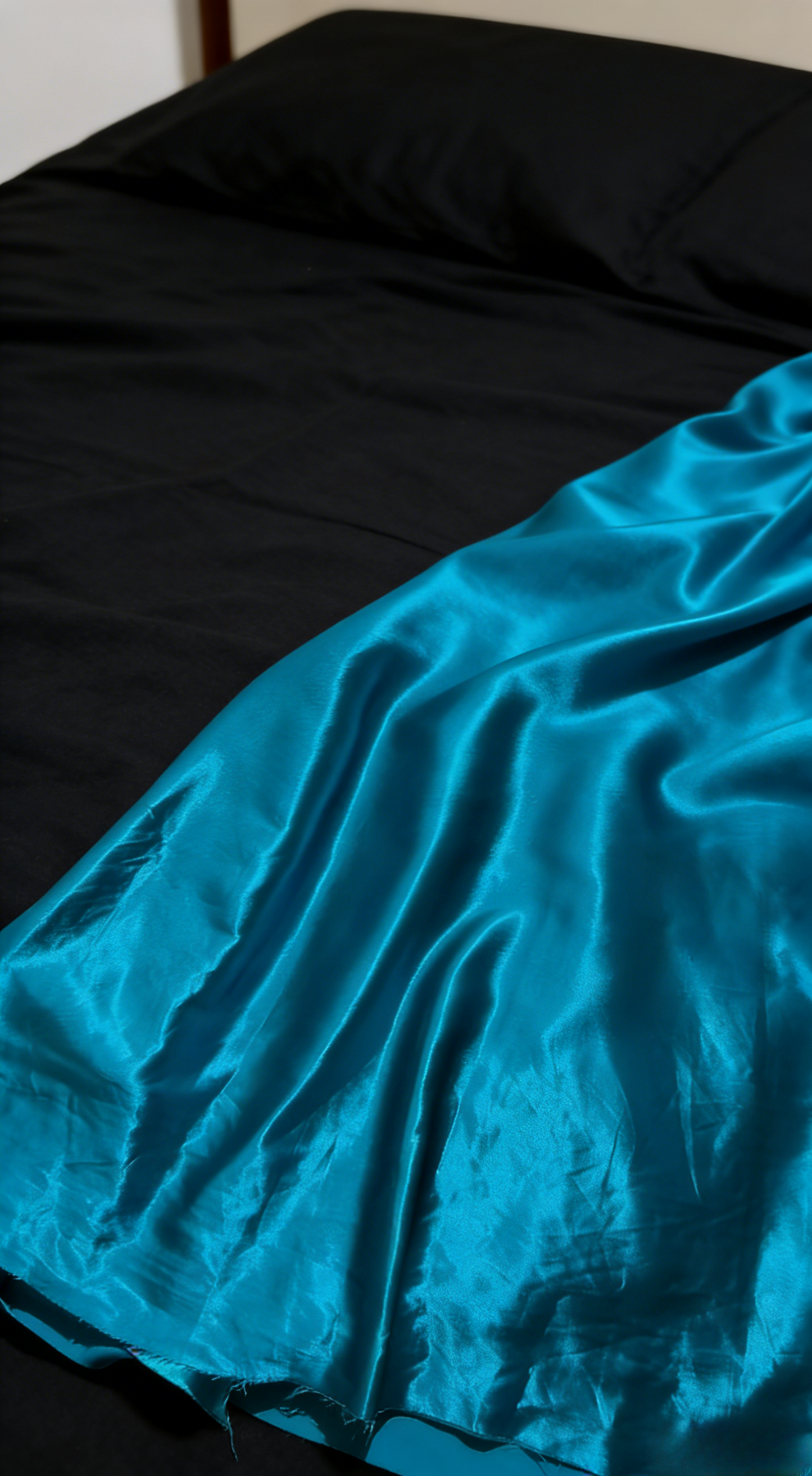 Simple Sheath Halter Evening Dress Long Satin Teal Prom Dress ED07364