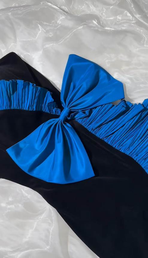 Fashion Black Birthday Dress Strapless Sheath Prom Dress Velvet Short Party Dress ED07426