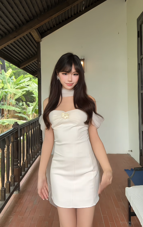 Einfaches Etuikleid aus Chiffon, trägerloses weißes kurzes Ballkleid, ärmelloses Partykleid ED07468