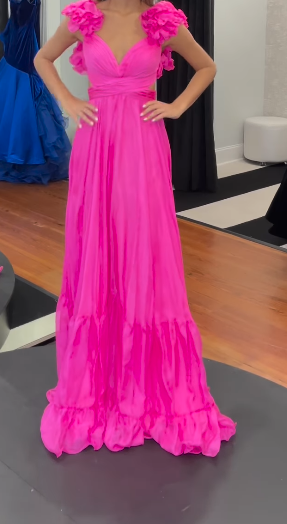 Robe de bal longue dos nu coupe trapèze, robe de soirée longue rouge ED0774
