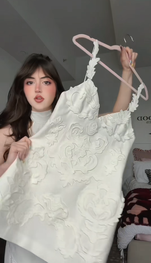 Robe de bal courte chic blanche à fines bretelles, robe d'anniversaire fourreau, robe de cocktail en satin ED07818