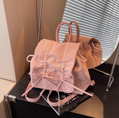 Preppy-Rucksack im Ballettstil mit Schleife ED0781